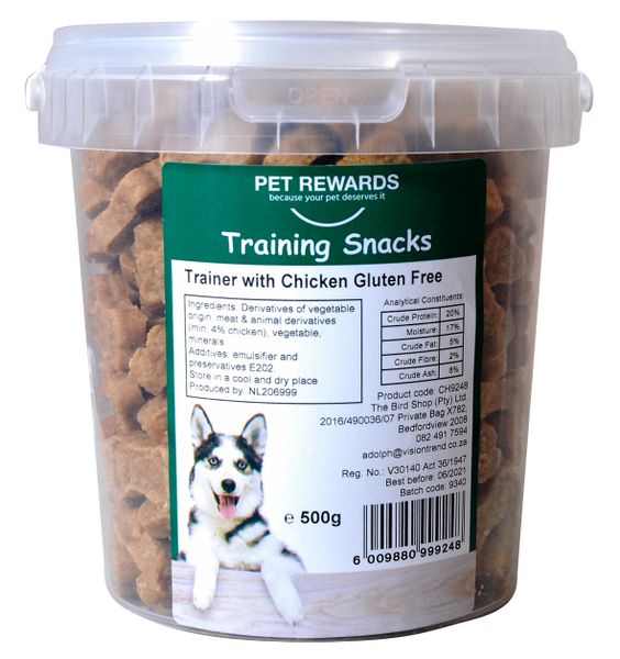 Dog Treats - Training Snacks - Chicken Flavour - Gluten Free - 500g