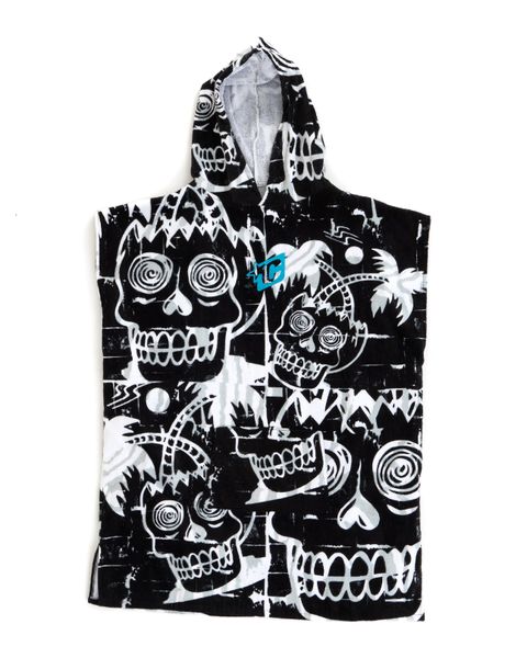 Creatures Grom Poncho - Black White