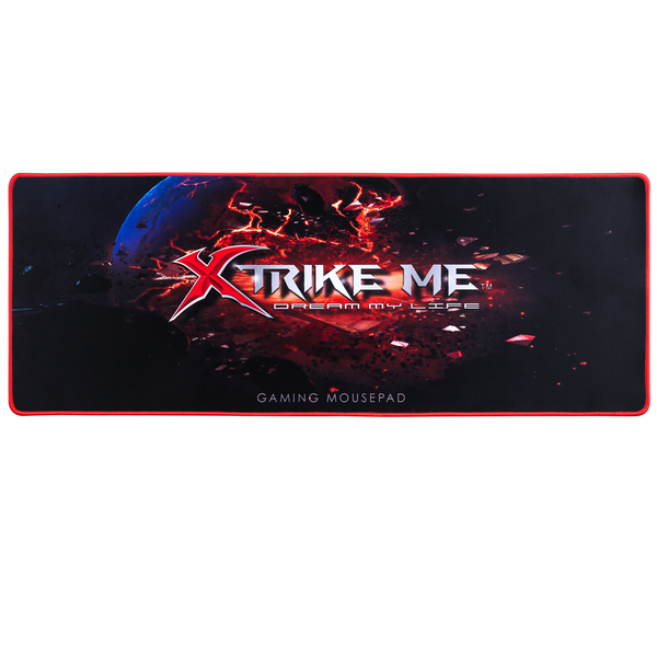 XTRIKE ME - Large Gaming Mouse Pad with High Density Texture - Red &amp; Black