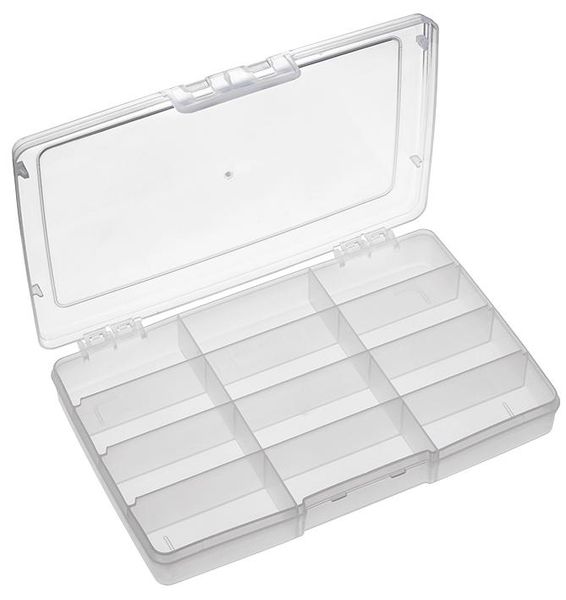Multicomp Pro (19112N.113) Storage Box, 12 Compartment, Transparent