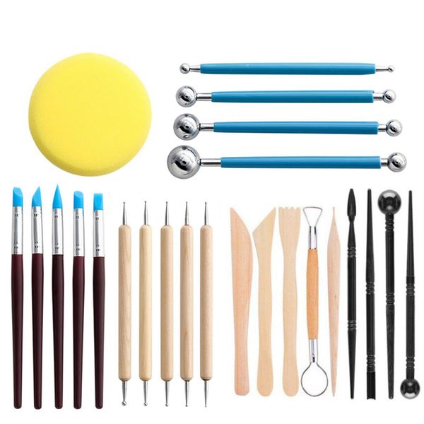 24 Piece Ceramic And Clay Sculpture Tool Set