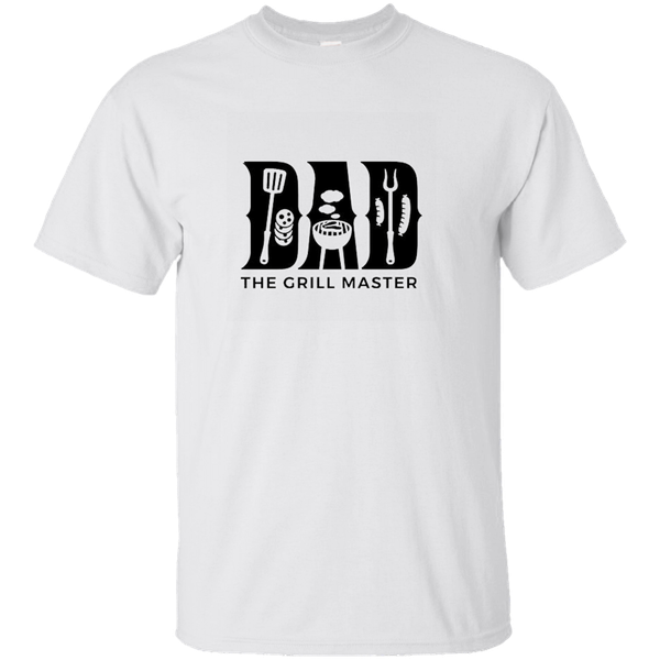 Dad The Grill Master T-Shirt White