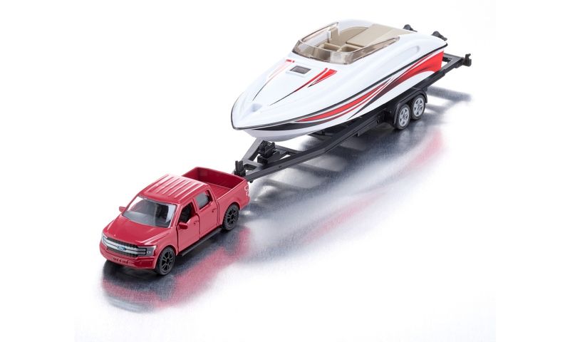 Siku Ford F150 with Motorboat - 27.5cm Long