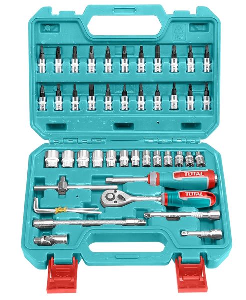Total Tools 46 Pieces 1/4" Industrial Socket Set