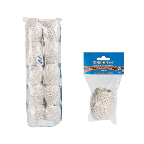 Value Pack 10x Cotton Twine 50g-Ball