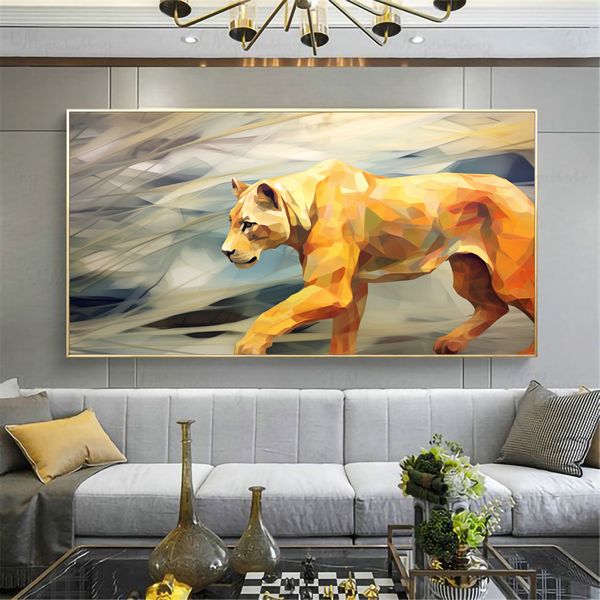Canvas Wall Decor - Lioness on the Prowl- 0460