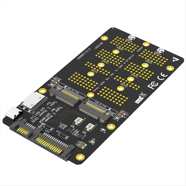 M 2(Ngff) Nvme Ssd/Sata-Bus Ssd To Sff-8611/8612 and Sata Adapter