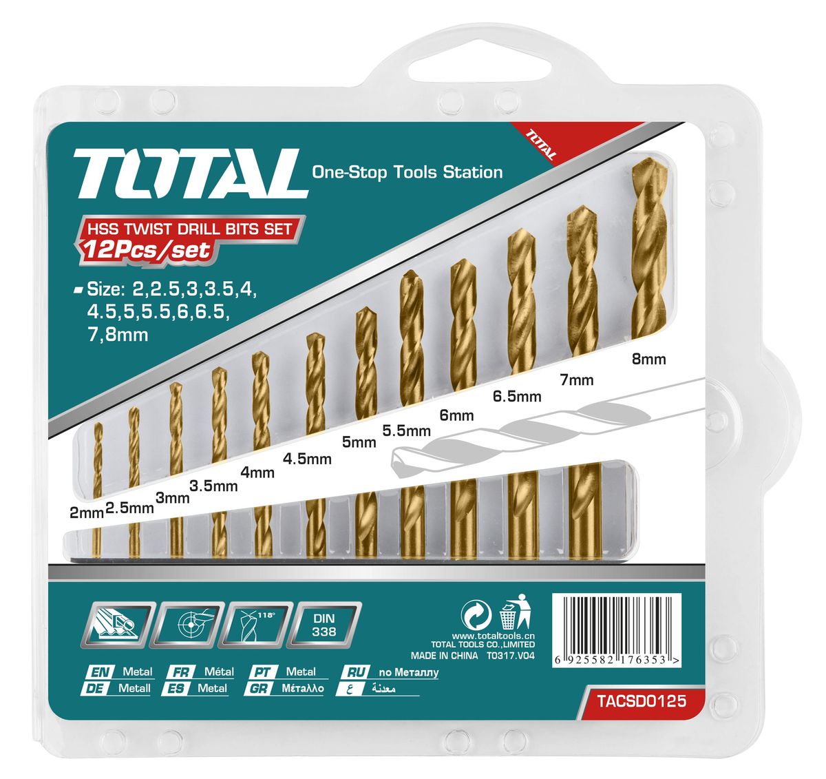 Total Tools HSS Twist Drill Bits Set 12Pcs Shop Today. Get it