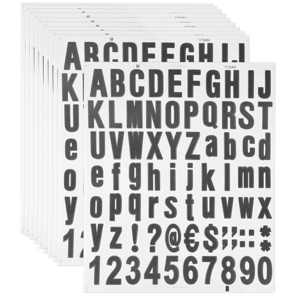 Self Adhesive Vinyl Letters Numbers Kit, Alphabet Number Stickers