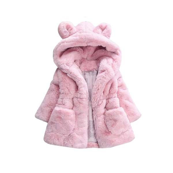 Adorable Plush Teddy Hooded Jacket for Kids - Soft &amp; Cozy