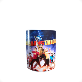 Tazza The Big Bang Theory Ufficiale, 11oz, Bianca Con Logo E Personaggi - Idea Regalo - 3