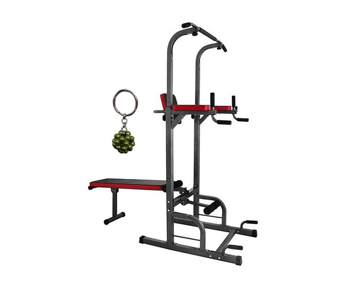 10 in 1 Power Tower Sit Up Bench Adjustable Pull Up Bar And Keyholder