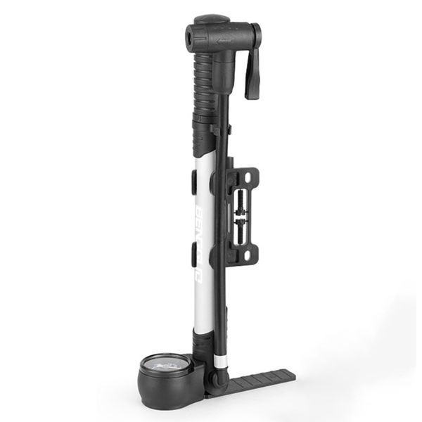 Bike Tire Shock Pump 120PSI High Pressure with Dial-Gauge Mounting Bracket