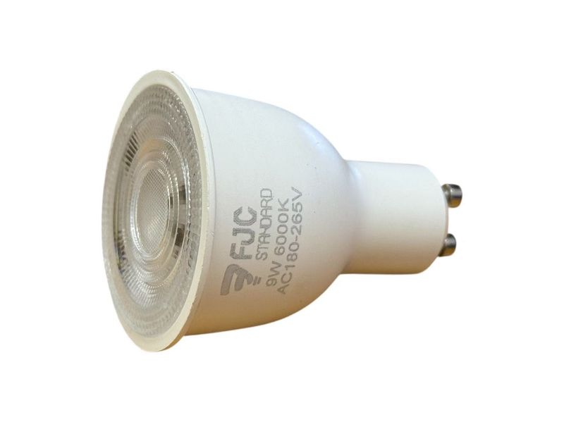 FJC 9W GU10 LED Downlight Bulb Cool White 6 Pieces