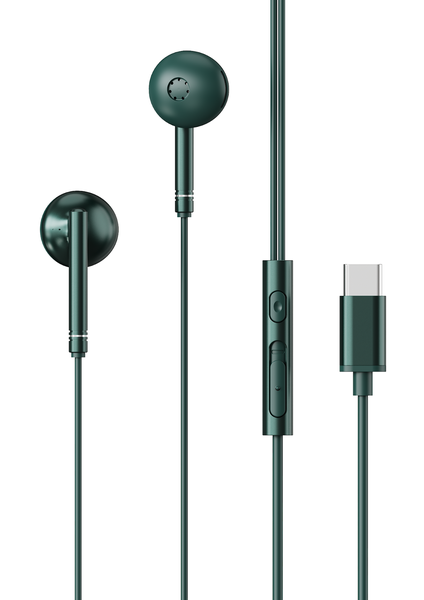 TechZA Hi-Fi Type-C Earphones with Microphone - 1.2m Cable - TZ-HF16