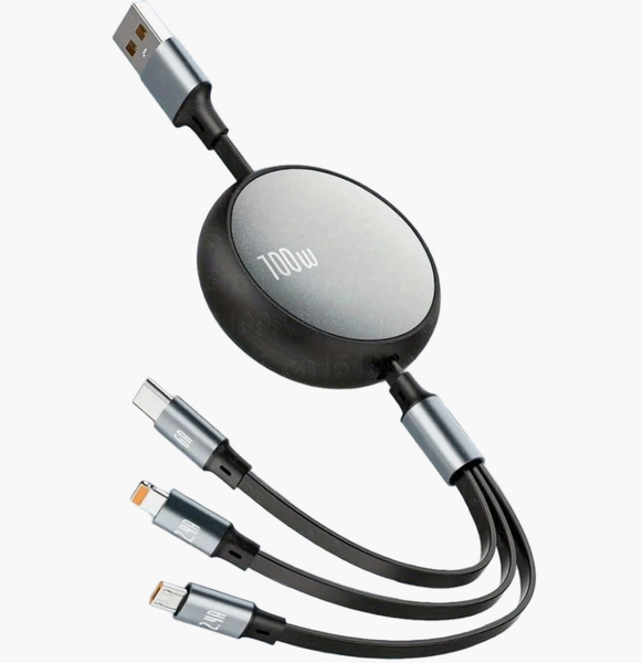 3-in-1 Fast Charging Type C/Micro Cable Compatible With Iphone Samsung