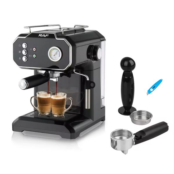 RAF Twin Brew Pro - 20Bar Espresso &amp; Cappuccino Coffee Maker R.104B - EMS