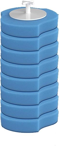 Sulfar 8 Piece Disposable Refill Head Toilet Brush