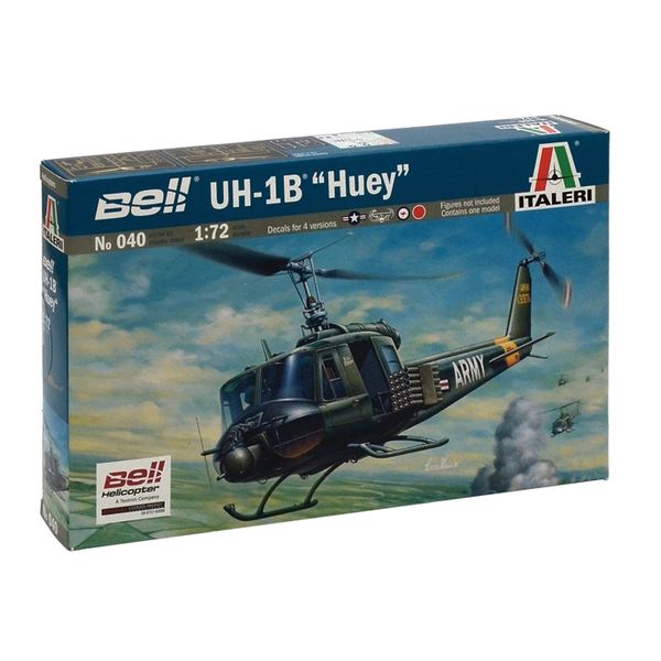 Italeri 1/72 UH-1B Huey Helicopter Plastic Model Kit