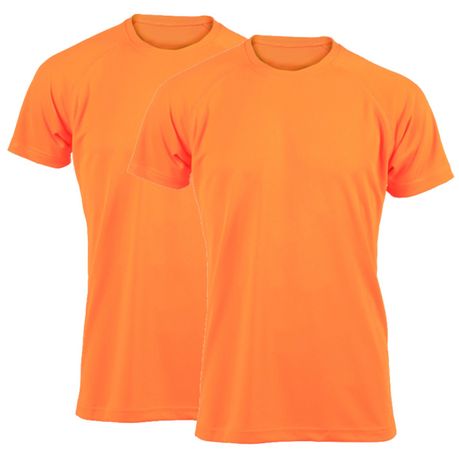 PepperST Dry Fit - Moisture Wicking T-Shirt - Orange (2 Pack