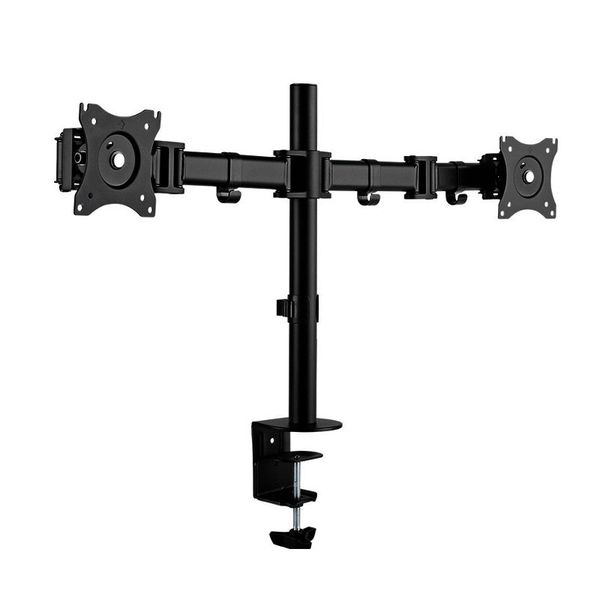 Adjustable Tilt Full Motion Dual arm Desktop Monitor Stand for 13 to 27Inch
