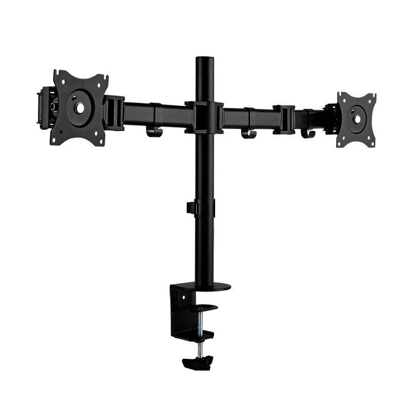 Full Motion Adjustable Dual Monitor Desktop Mount For 13-27 Inch | Shop ...