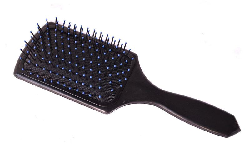 Portable Black Cushion Paddle Hair Brush