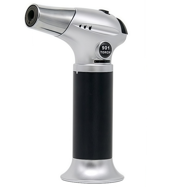 Blow Torch, Butane Torch Lighter, Refillable Creme Brulee Torch,Silver