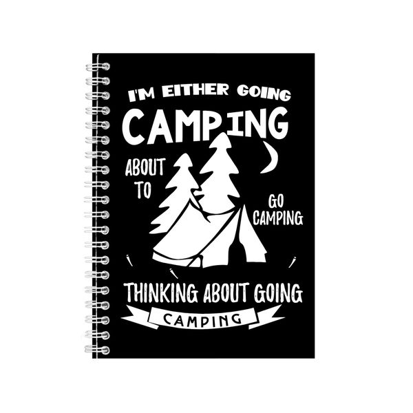 Camping Notebook Camper Gift Idea Writing Book Notepad Pad 23