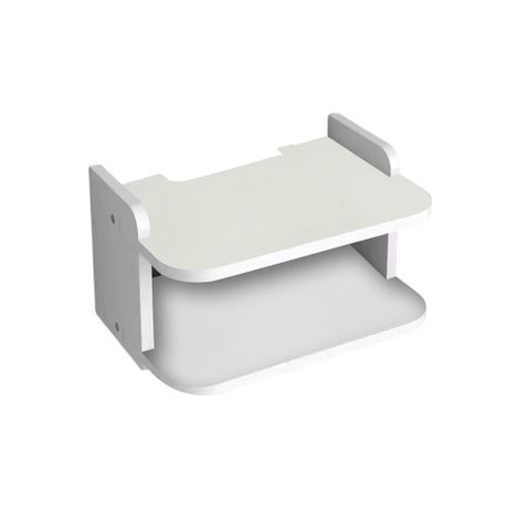 Double Layer Wall Mounted Storage Rack For TV Box Router And Projector Image