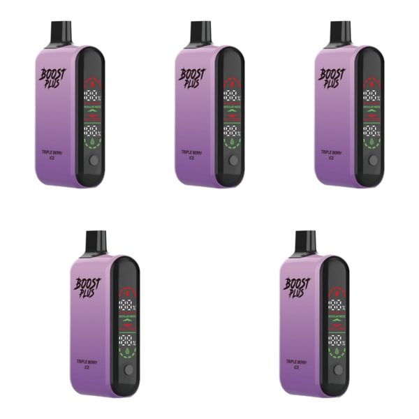 Boost Plus 20000 Puffs Disposable Vapes - Triple Berry Ice (Pack of 5)