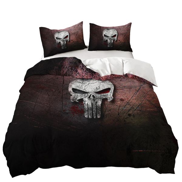 The Punisher Steelseries 3D Printed Double Bed Duvet Cover Set