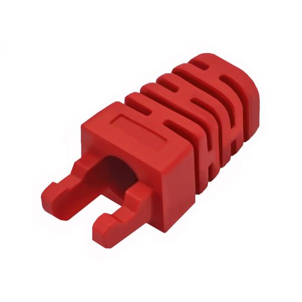 Bulk pack x 150 Linkbasic RJ45 Red Crimp Boots