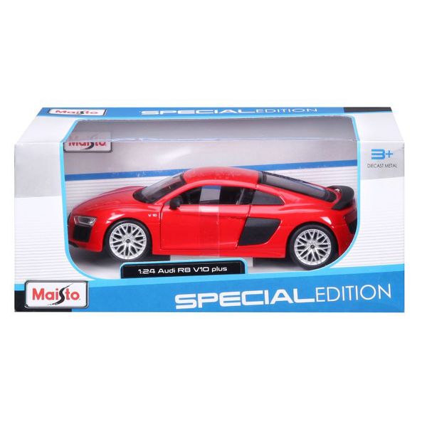 MAISTO 1:24 Scale Die-Cast Special Edition Audi R8 V10 Plus in Red 31513R