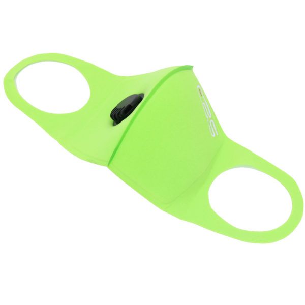 Second Wave ERS Sponge Face Mask with Valve and Replaceable Filter - Green