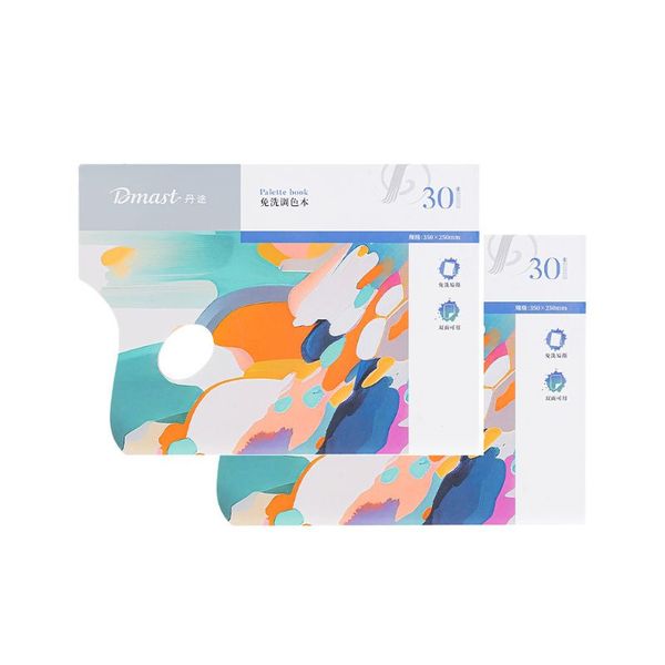 Dmast Paper Tear off Palette 8K 350x250mm White Pack of 2