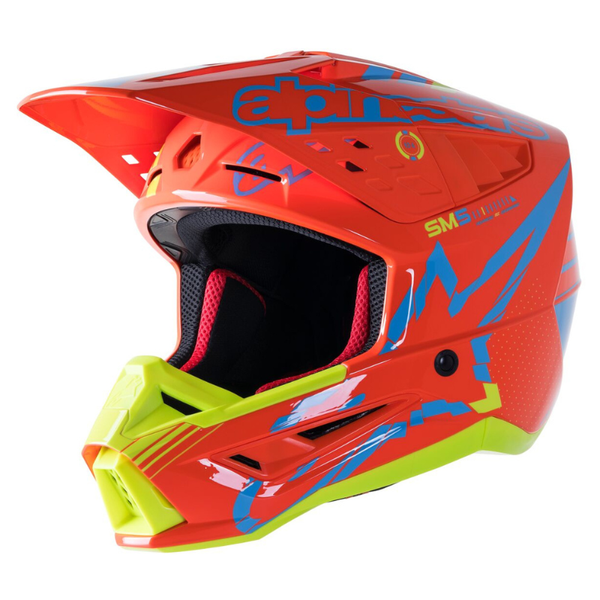 Alpinestars - S-M5 Action Helmet - Orange/Cyan/Yellow