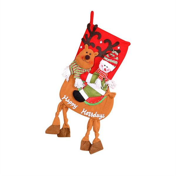Christmas Stockings Snowman-Elk Stocking Xams Tree Ornaments