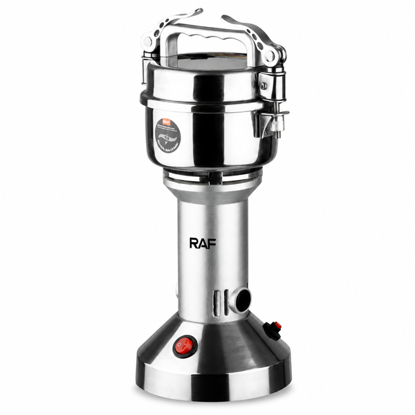 Stainless Steel Electric Grinder with Tall RAF Metal Grinding Jar