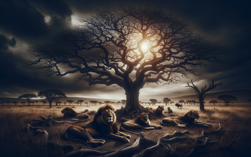 Canvas Wall Art Decor - Pride In The Savannah Artwork
