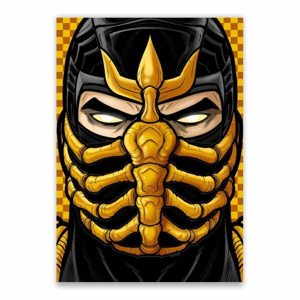 Scorpion Portrait Poster - A1