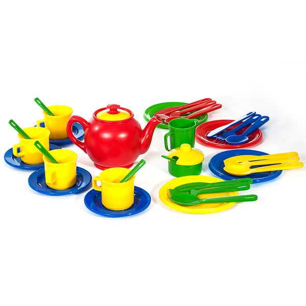 Greenbean - Pretend &amp; Play Tea &amp; Dinner Set - 34pcs