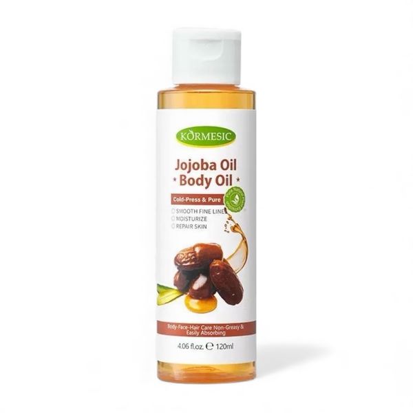 Kormesic Jojoba Body Oil 120ml Cold-Pressed &amp; Pure