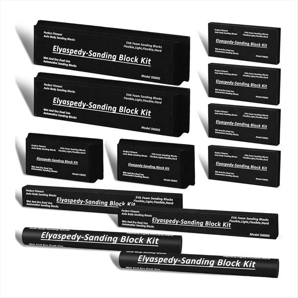 Sanding Block Kit 12 PC - Auto Body Sanding Block Kit,Automotive Sanding Bl