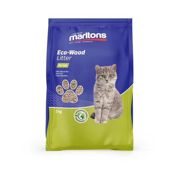 Marltons Eco - Wood Cat Litter Pellets 5kg