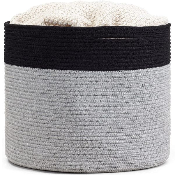 Maisonware Cotton Rope Laundry Storage Basket
