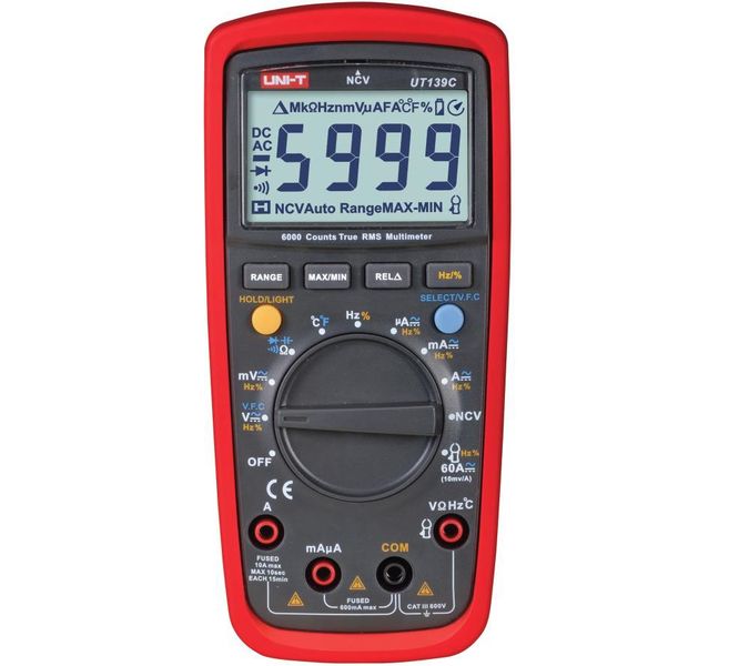 UNI-T UT139C True RMS Digital Multimeter 2V - 600V
