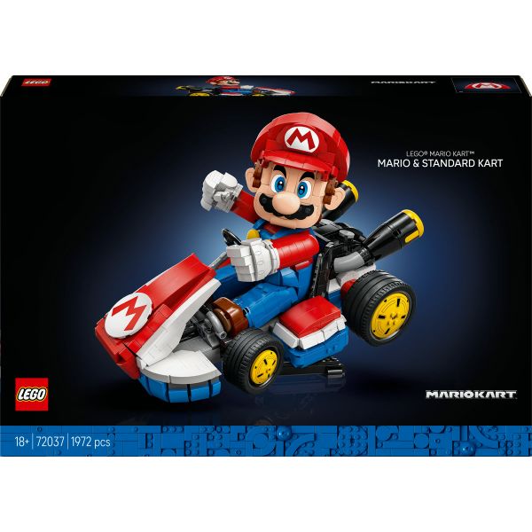 LEGO® Super Mario™: Mario Kart™ – Mario &amp; Standard Kart, Collectible Model 72037