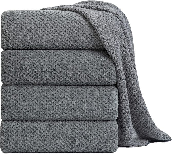 Bath Towel Set, Extra Large Microfiber Towels 35x70 Inch, 4 Pack