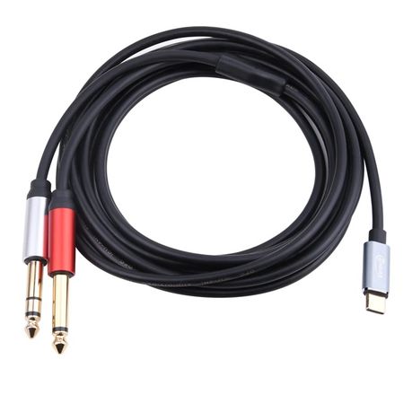 Type c To Dual 6.35mm Y Splitter Audio Jack 1.5M Cable Image